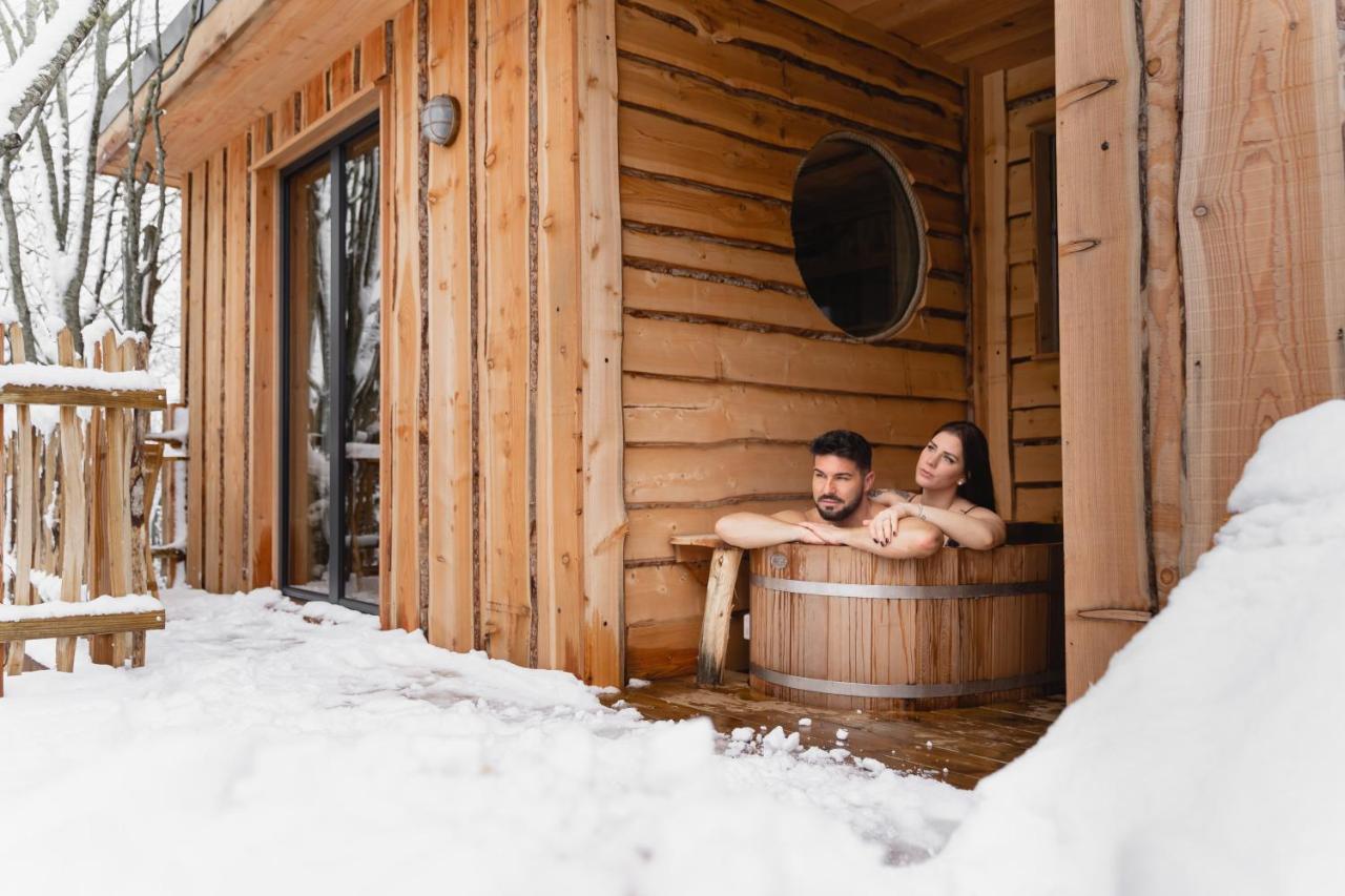 La Cabane Ofuro Villa Celles  Esterno foto